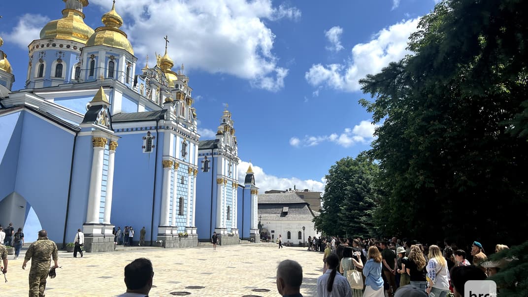 Прощання із Іриною Цибух у Михайлівському Золотоверхому соборі в Києві, 2 червня 2024 року