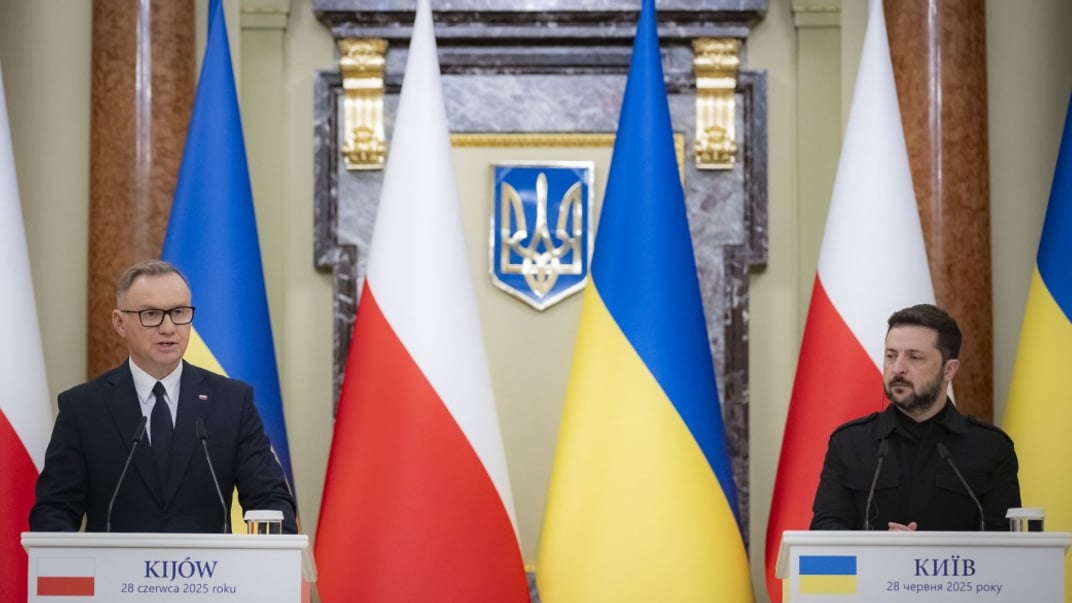 Президент Польща Анджей Дуда та його український колега Володимир Зеленський