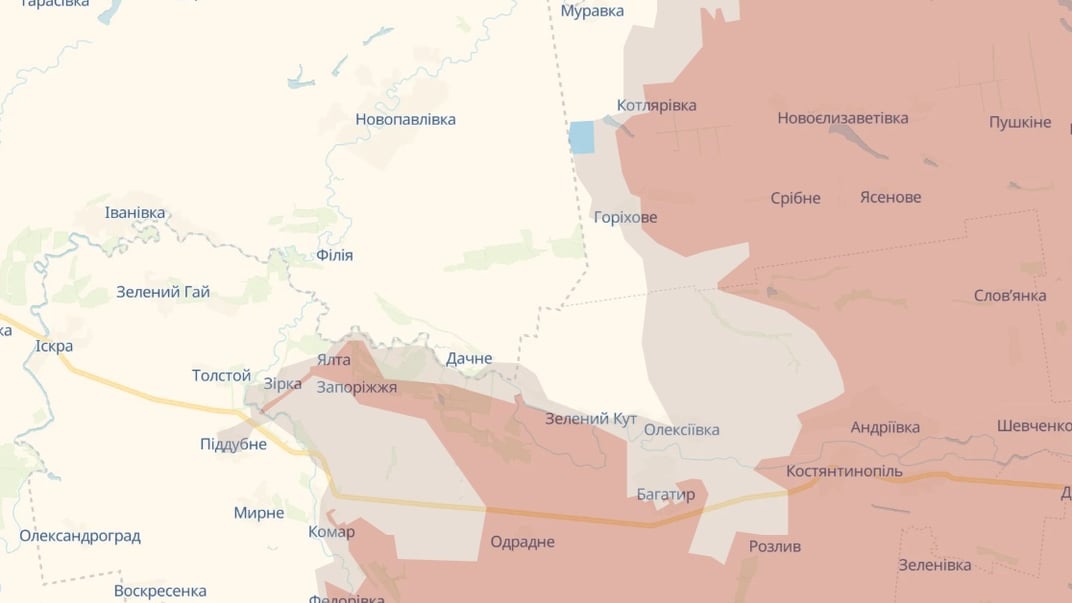 Линия боестолкновения на админгранице Днепропетровской области по состоянию на 30 июня 2025 года
