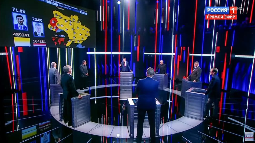 Шоколад Рошен и сало в телестудии и «сирийское будущее для Украины» —  как российский агитпроп освещал украинские выборы