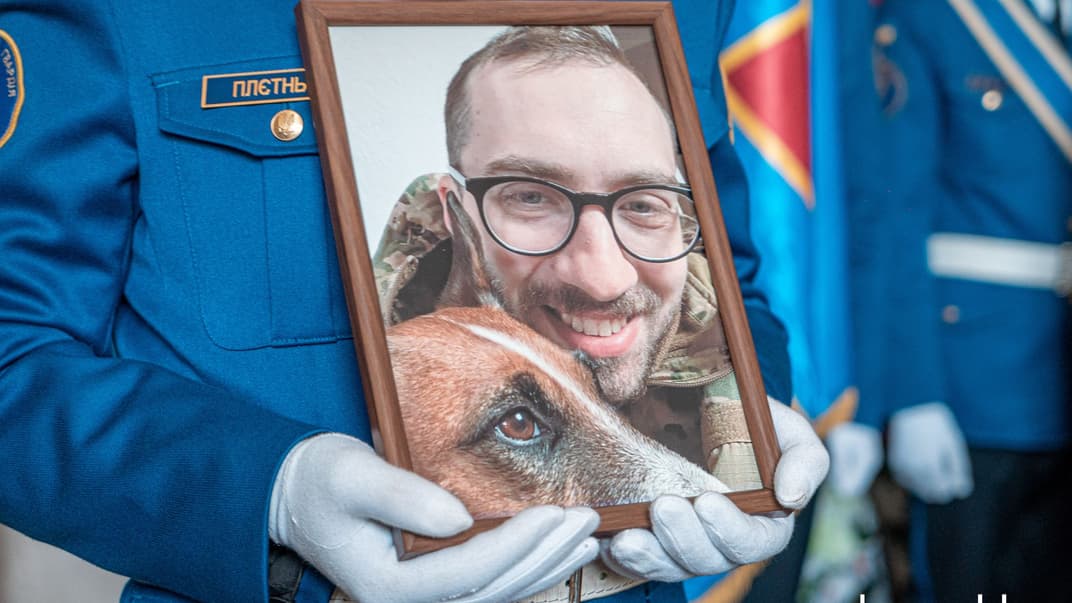 Прощання із загиблим бійцем полку «Азов» Дмитром Губарєвим, Київ, 1 вересня 2022 року