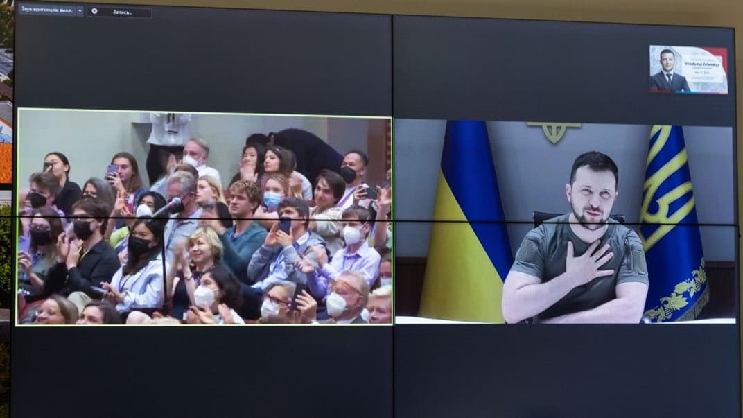 Володимир Зеленський поспілкувався зі спільнотою Стенфордського університету, 27 травня 2022 року