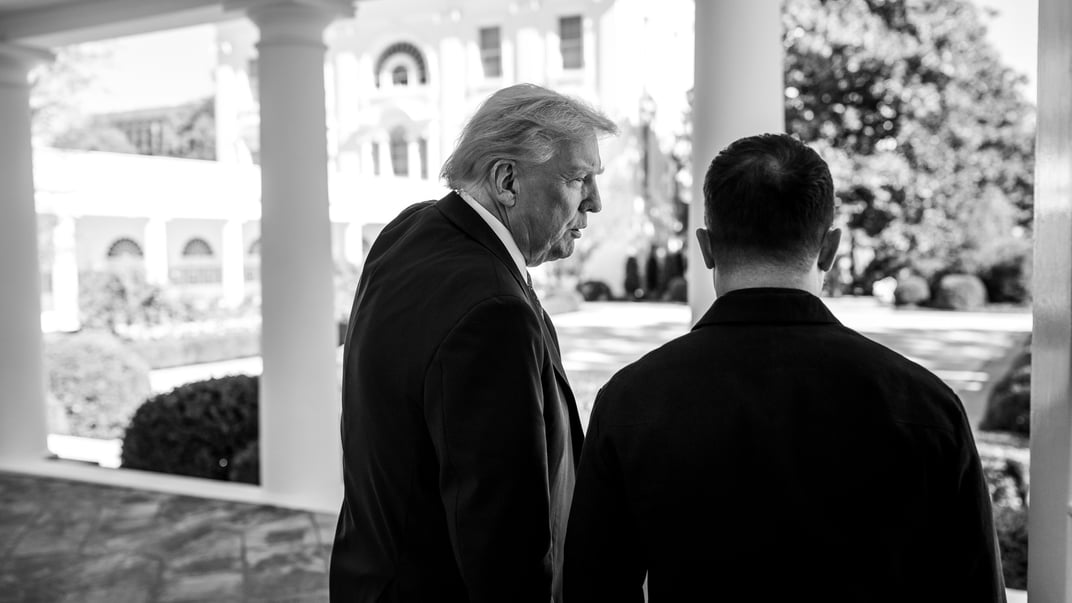 Президент США Дональд Трамп під час зустрічі з президентом України Володимиром Зеленським у Білому домі