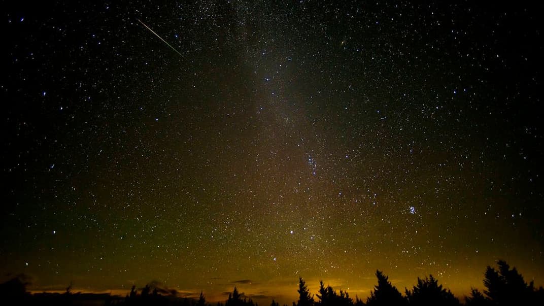 Метеорный поток Персеиды над США, 12 августа 2016 года
