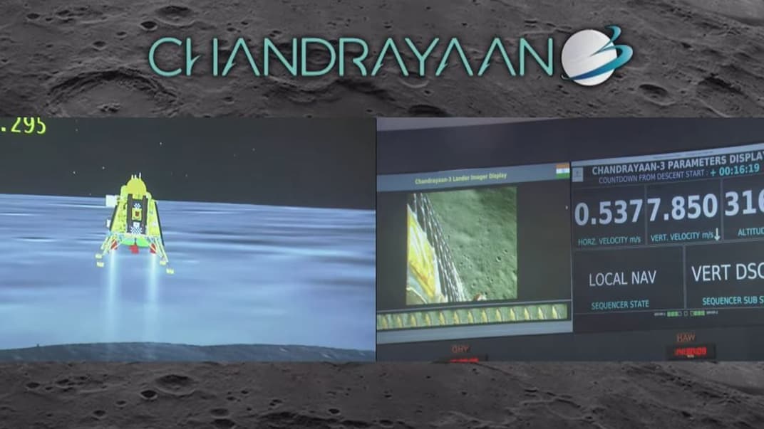 Приземлення Chandrayaan-3 на Місяць