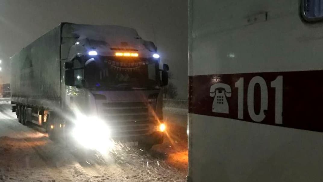 Снігопад на дорогах Одеської області