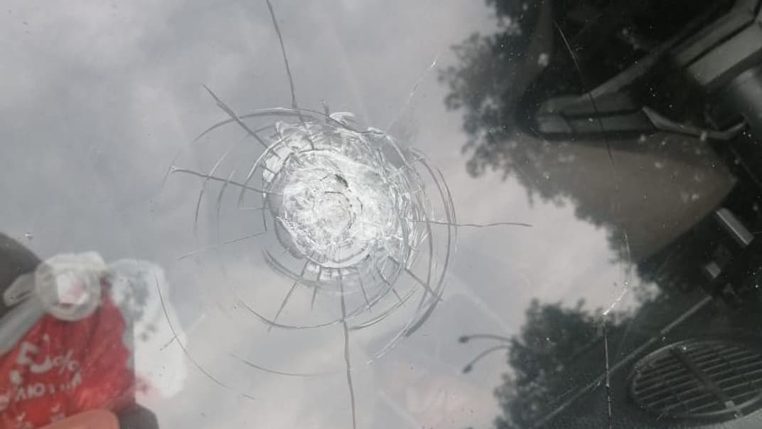 Лобове скло автівки потерпілого 