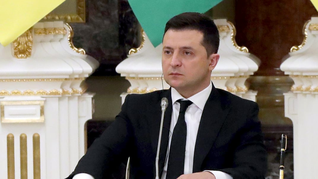Президент України Володимир Зеленський за кілька тижнів до російського повномасштабного вторгнення у 2022 році