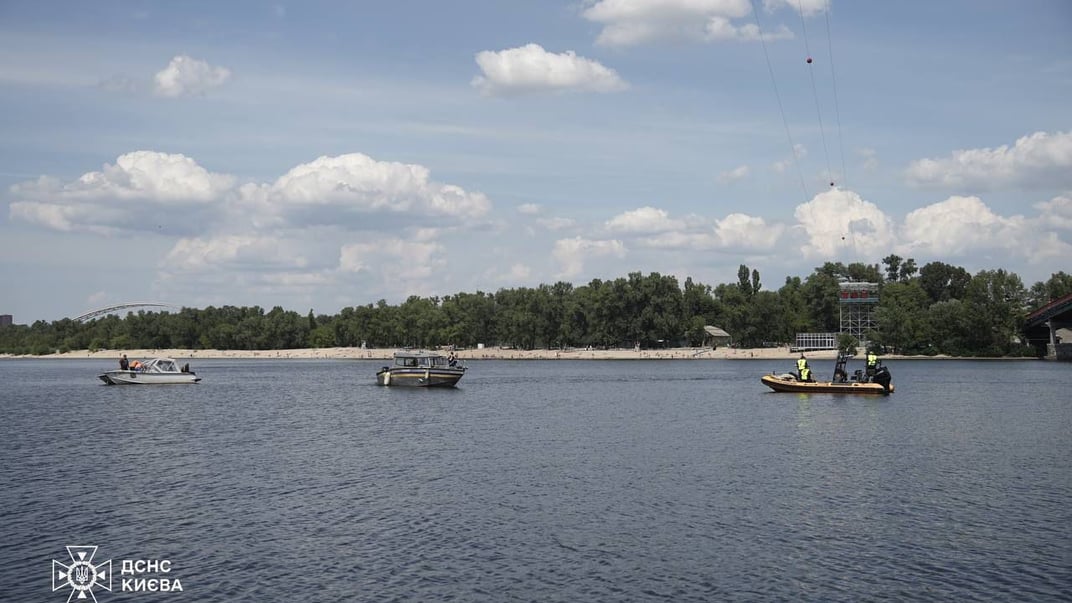 Спасатели на Днепре