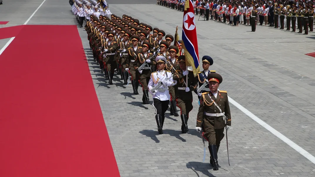 Иллюстративное фото. Северокорейские военные во время парада