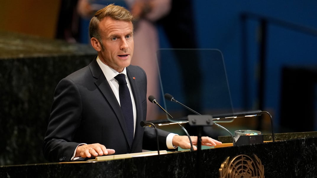 Президент Франції Емманюель Макрон Президент Франції Емманюель Макрон