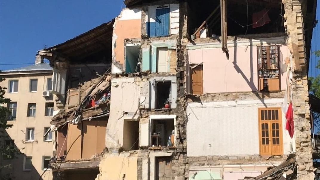 Обвал дома в Одессе, 18 мая 2020