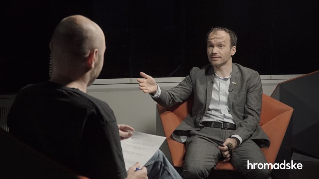 Министр юстиции Денис малюська в студии hromadske, Киев, 18 сентября 2020