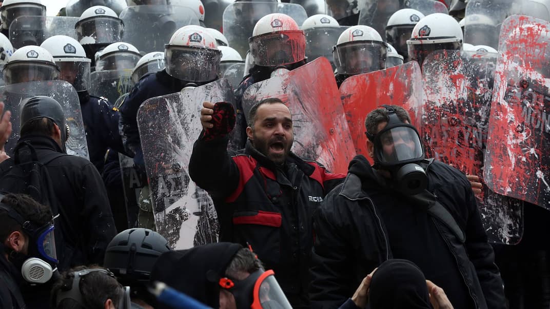 В Афінах сталися сутички з поліцію на протестах проти перейменування Македонії, 20 січня 2019