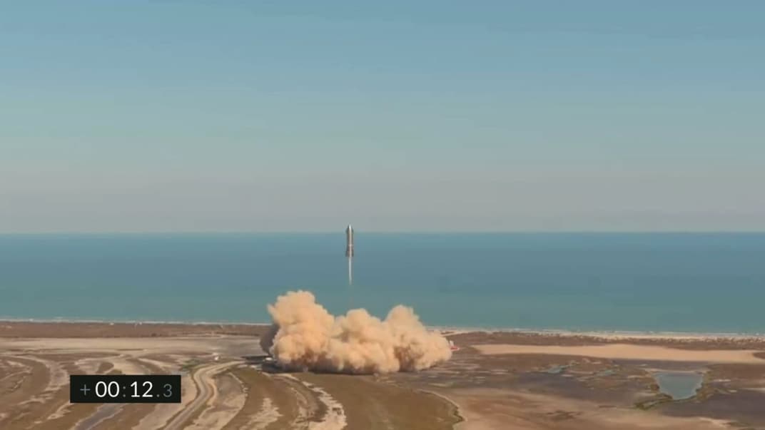 Тестовый запуск прототипа Starship 9 (SN9) 2 февраля 2021 года