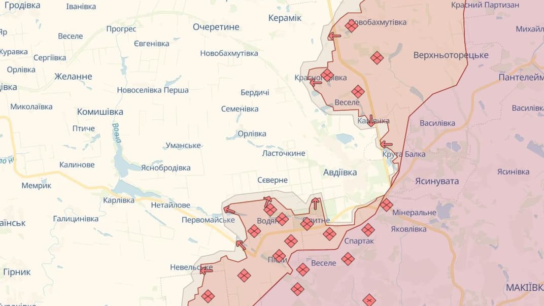 Ситуация вокруг Авдеевки по состоянию на ночь 3 мая