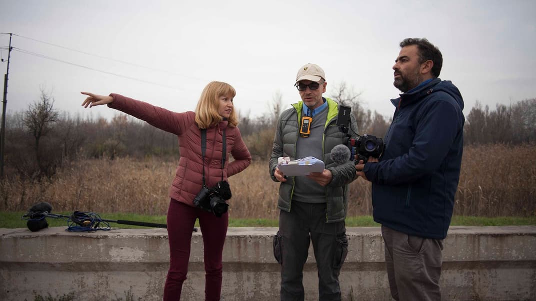 Журналістка hromadske Ольга Токарюк, Крістіано Тінацці та Рубен Лагаттолла