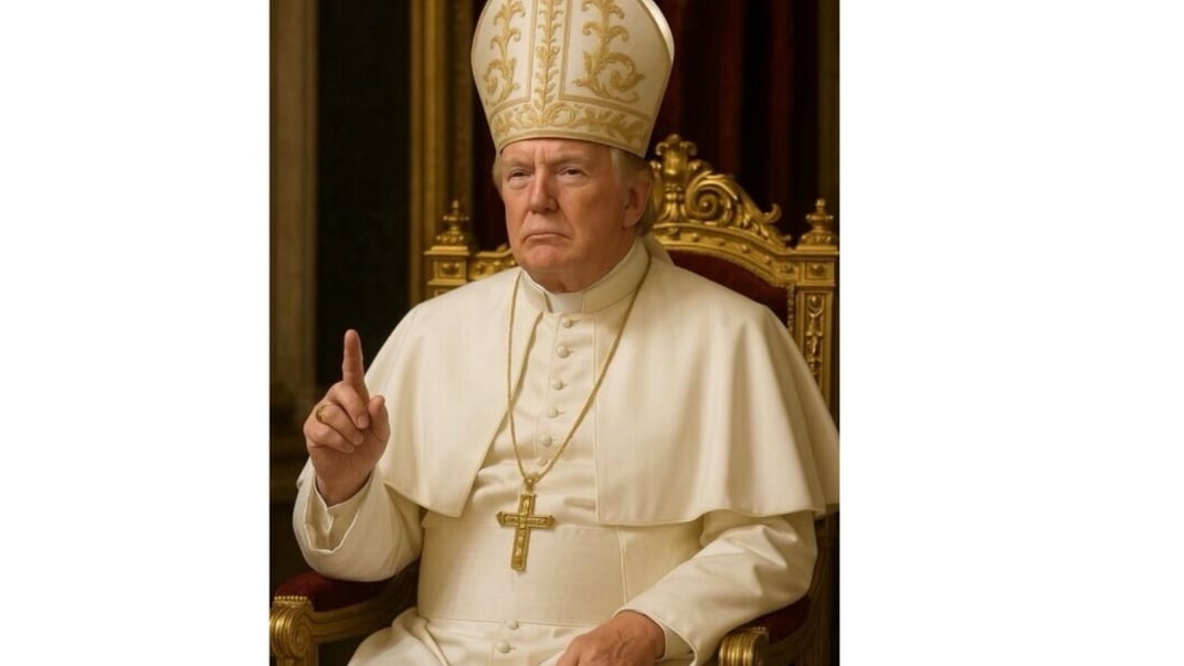 Білий дім опублікував фото Трампа в образі Папи Римського. Той жартував, що хотів би стати Папою