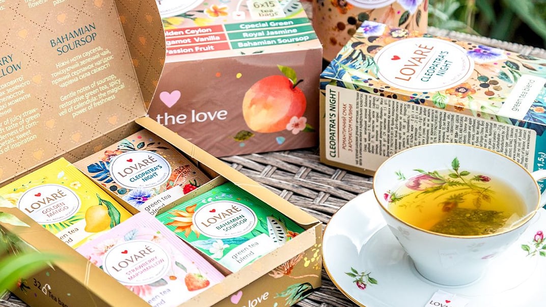 Ілюстративне фото. Продукція чайного бренду Lovare