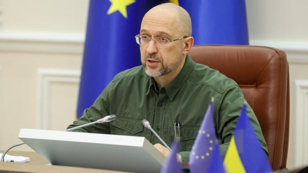 Премьер-министр Украины Денис Шмыгаль на заседании правительства