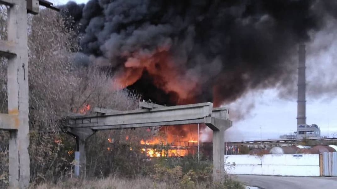 Пожежа на заводі у Бєлгородській області