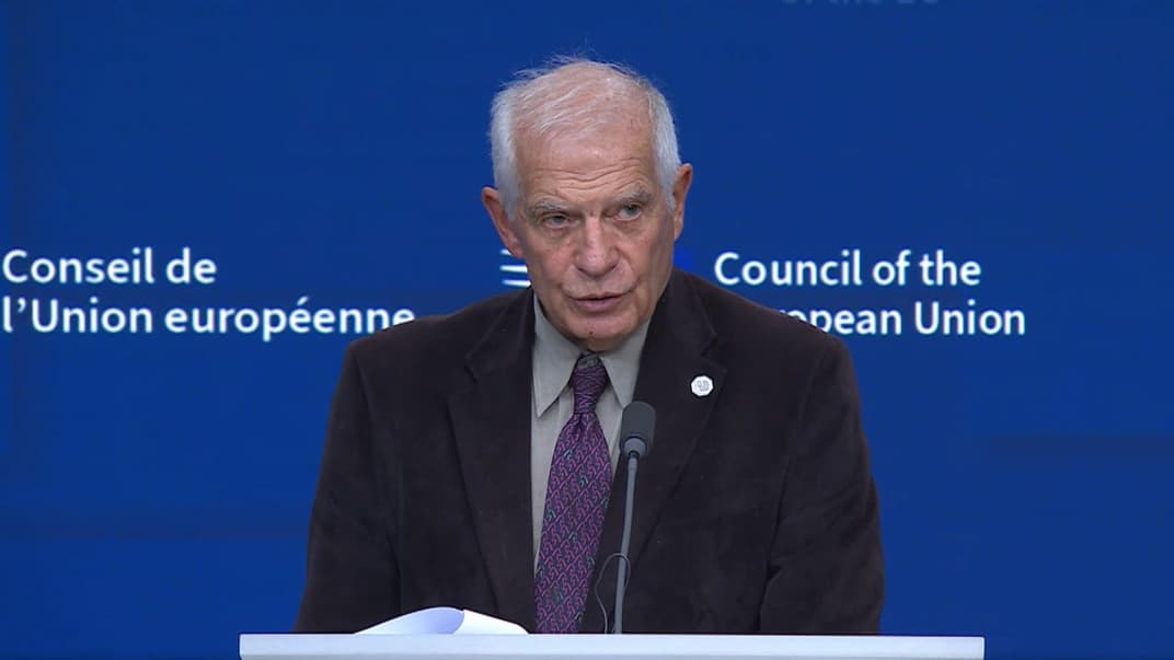 Верховний представник ЄС Жозеп Боррель на пресконференції 13 листопада 2023 року