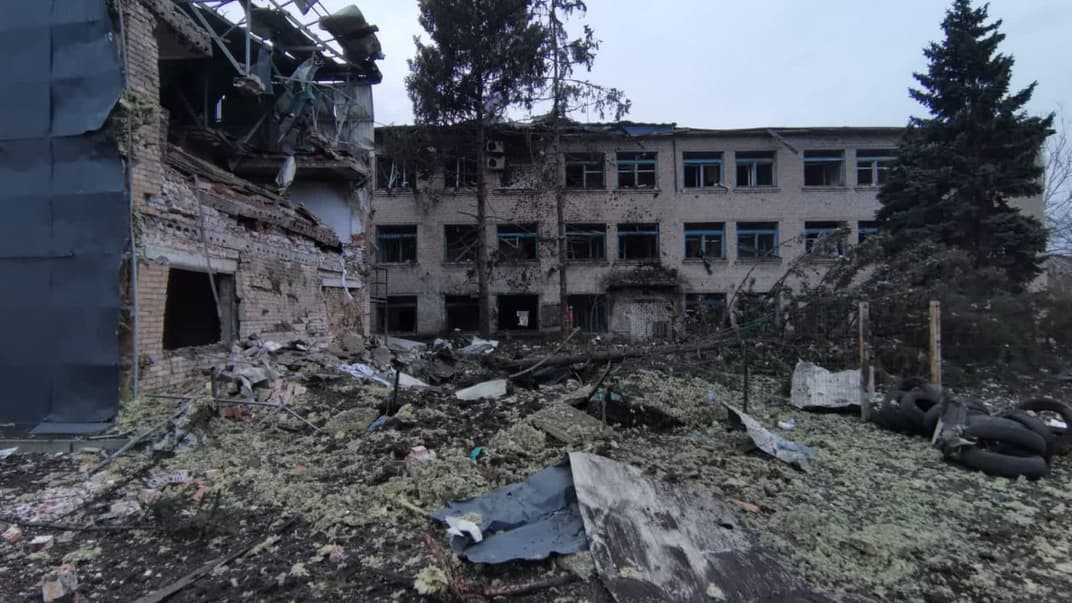 Последствия обстрела Краматорска, 25 ноября 2022 года