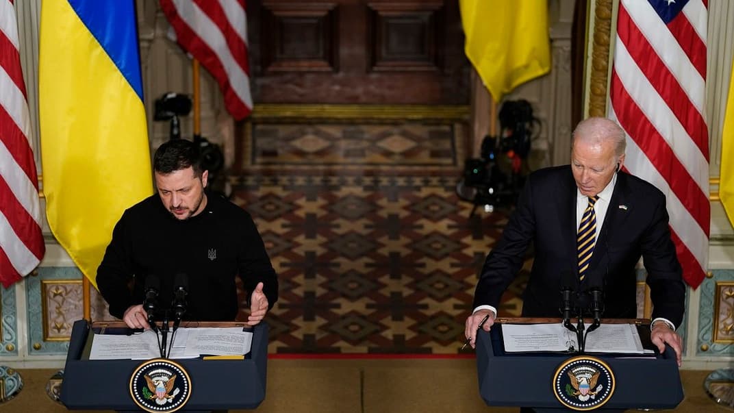 Спільна пресконференція президентів України та США, 12 грудня 2023 року