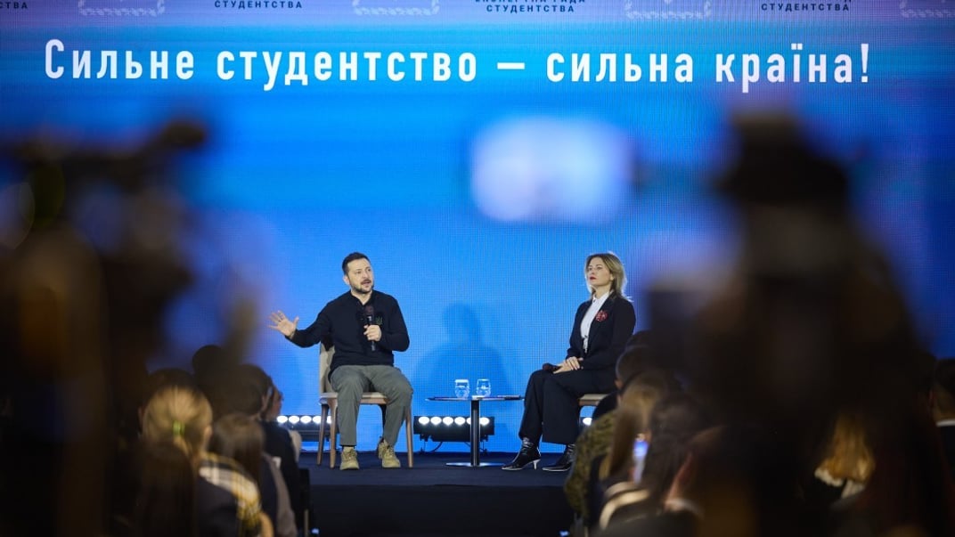 Президент Володимир Зеленський на зустрічі зі студентами 17 листопада