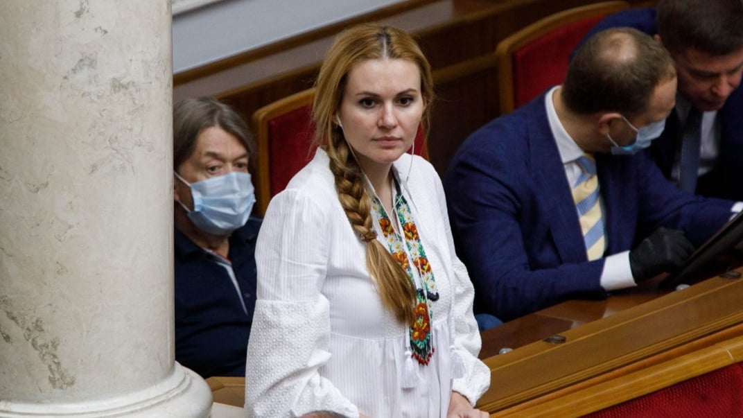 Народна депутатка Анна Скороход під час засідання Верховної Ради, 2 липня 2020 року