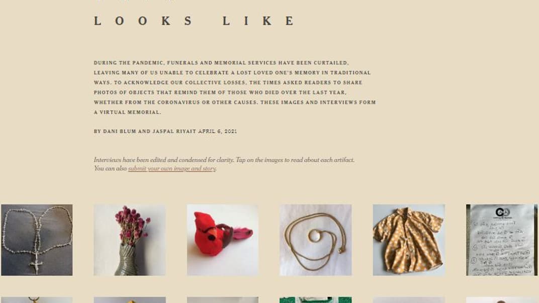 «Как выглядит память»: NYT запустила онлайн-мемориал жертвам пандемии коронавируса в США
