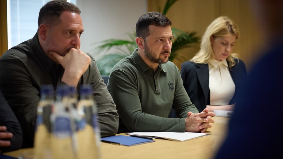 Президент Володимир Зеленський під час візиту до Бельгії, 27 червня 2024 року