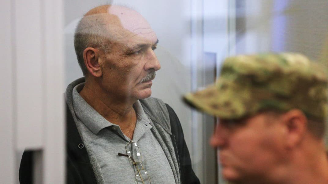 Фигурант по делу сбитого самолета MH17, экс-боевик так называемой «ДНР» Владимир Цемах во время заседания Киевского апелляционного суда, 5 сентября 2019 года