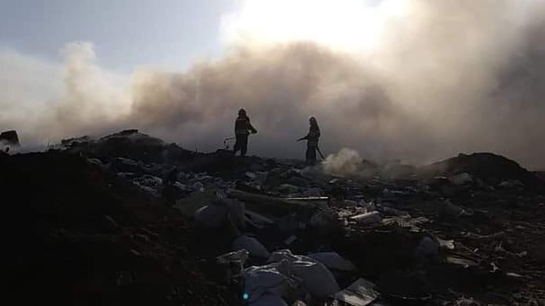 В Киевской области загорелась свалка, 10 сентября 2019