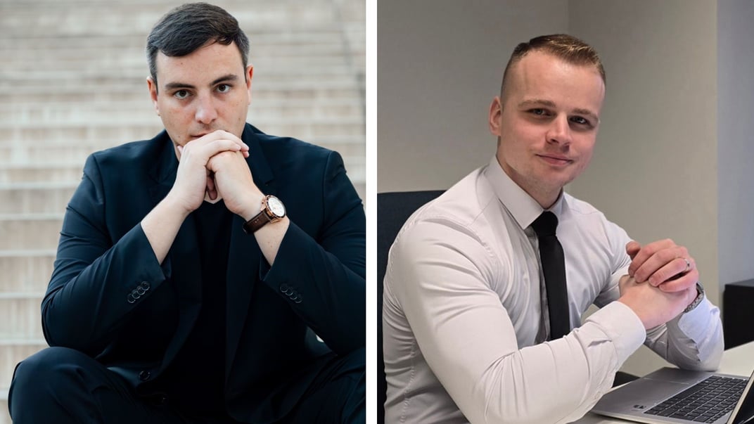 Словацькі політики Девід Дей та Мілан Мазурек (зліва направо)