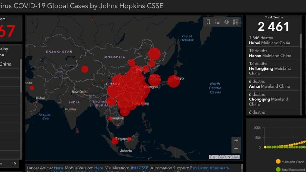 От китайского коронавируса вылечились 23 тысячи человек, общее количество инфицированных возросло до почти 79 тысяч