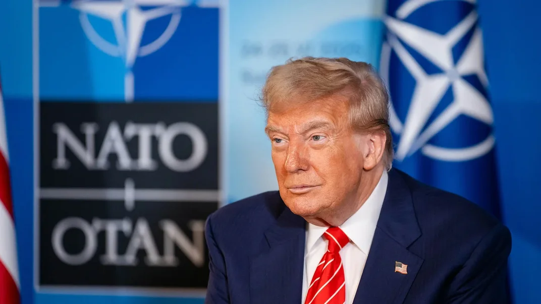 Президент США Дональд Трамп на полях саміту НАТО у Гаазі, 25 червня 2025 року