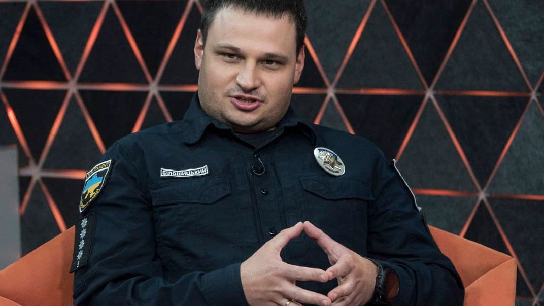 Заместитель начальника департамента патрульной полиции Украины Алексей Билошицкий в студии hromadske 15 октября 2019 года