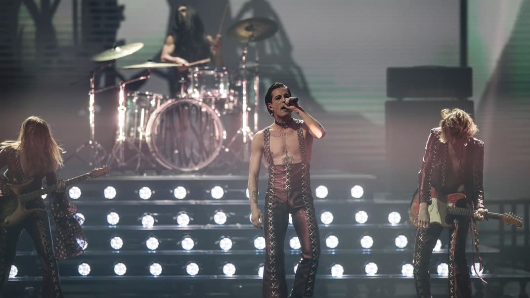 Гурт Maneskin з Італії, який переміг на «Євробаченні-2021». Роттердам, Нідерланди, 23 травня 2021 року
