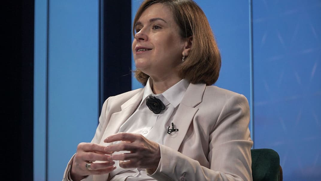 Исполняющая обязанности министра образования науки Любомира Мандзий в студии hromadske, Киев, 4 июня 2020