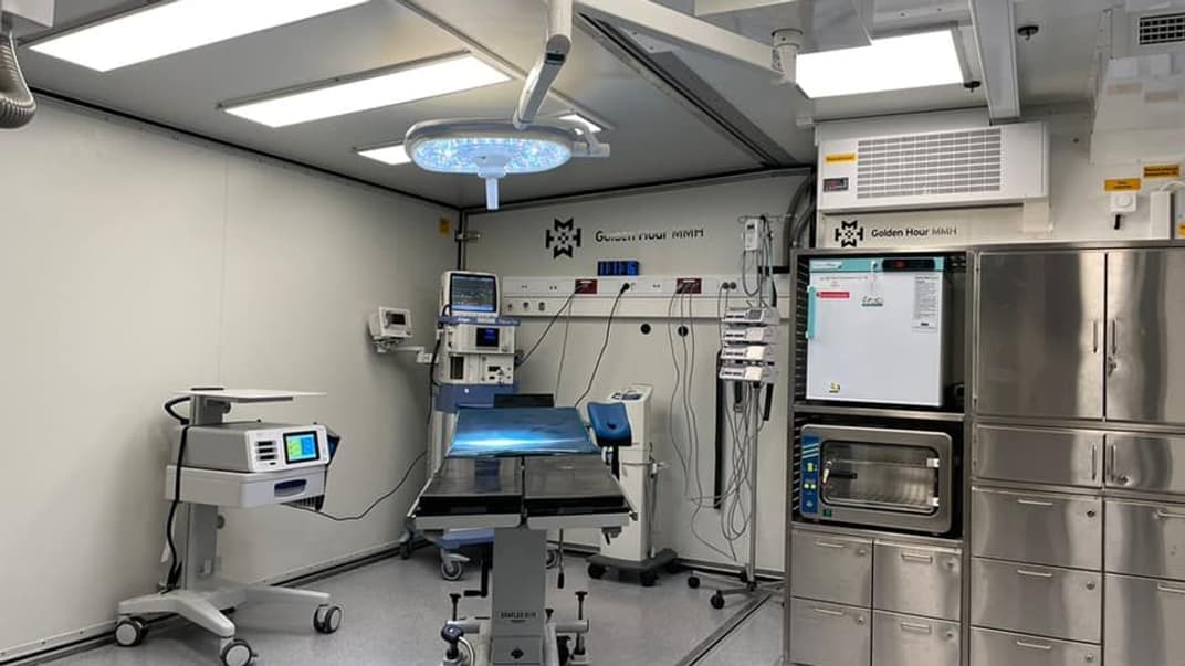 Часть мобильного госпиталя, который получила Украина