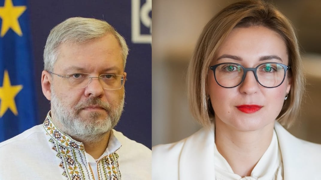 Колаж. Герман Галущенко та Інна Совсун
