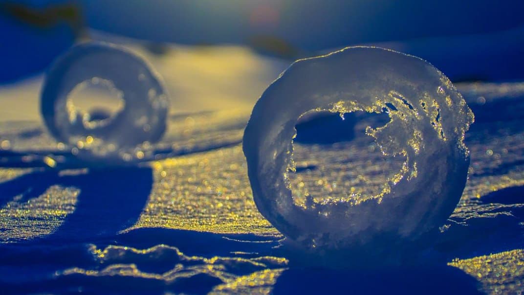 Сувої зі снігу в Антарктиді