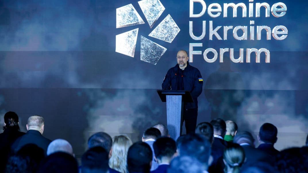 Прем'єр-міністр Денис Шмигаль на форумі «Розмінуй Україну»