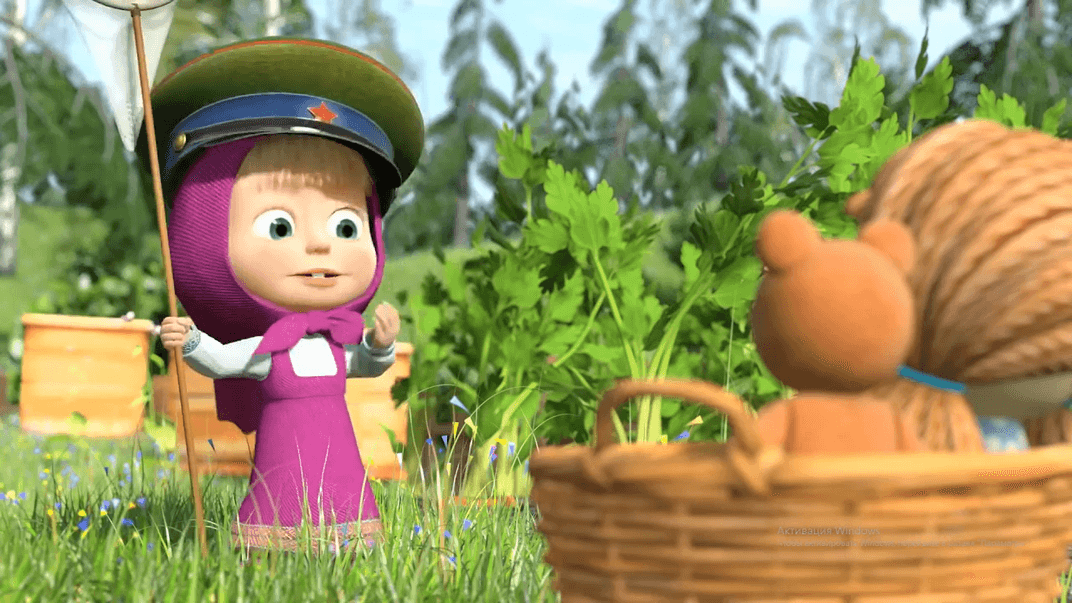 Кадр з мультсеріалу «Маша та Ведмідь»