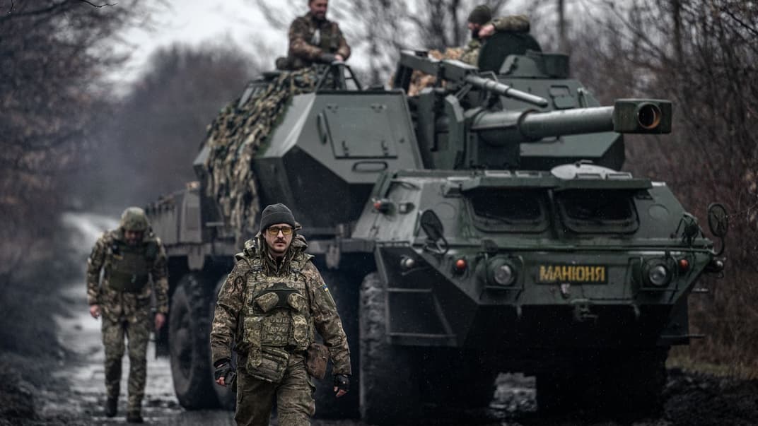 Ілюстративне фото. Бойовий виїзд розрахунку чеської САУ в складі 110 ОМБр