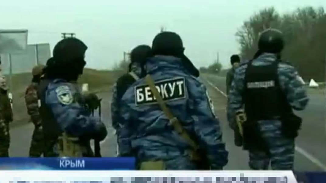 Бывшие «беркутовцы» на кадрах новостей