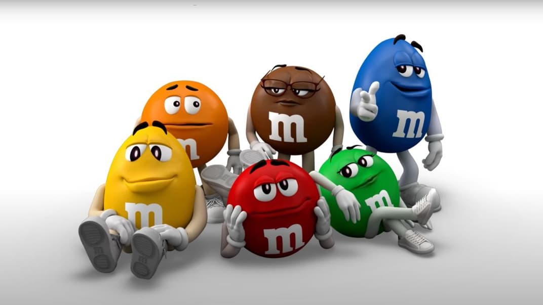 Змінені персонажі з реклами цукерок M&M's