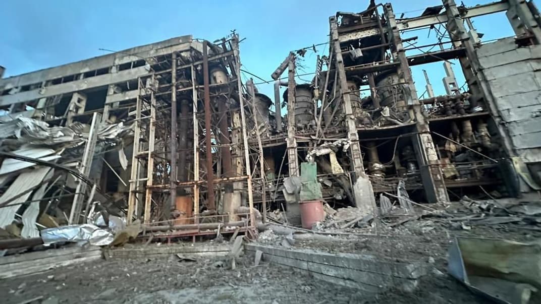Последствия обстрела Донецкой области