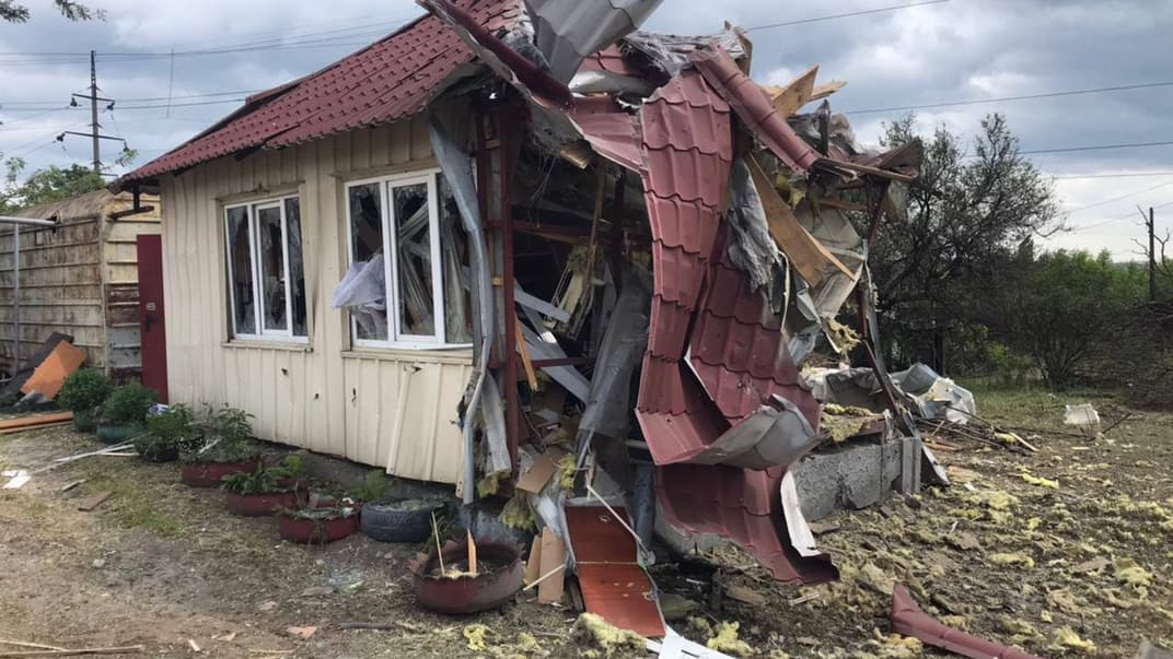 Разрушение в результате атаки на Днепр